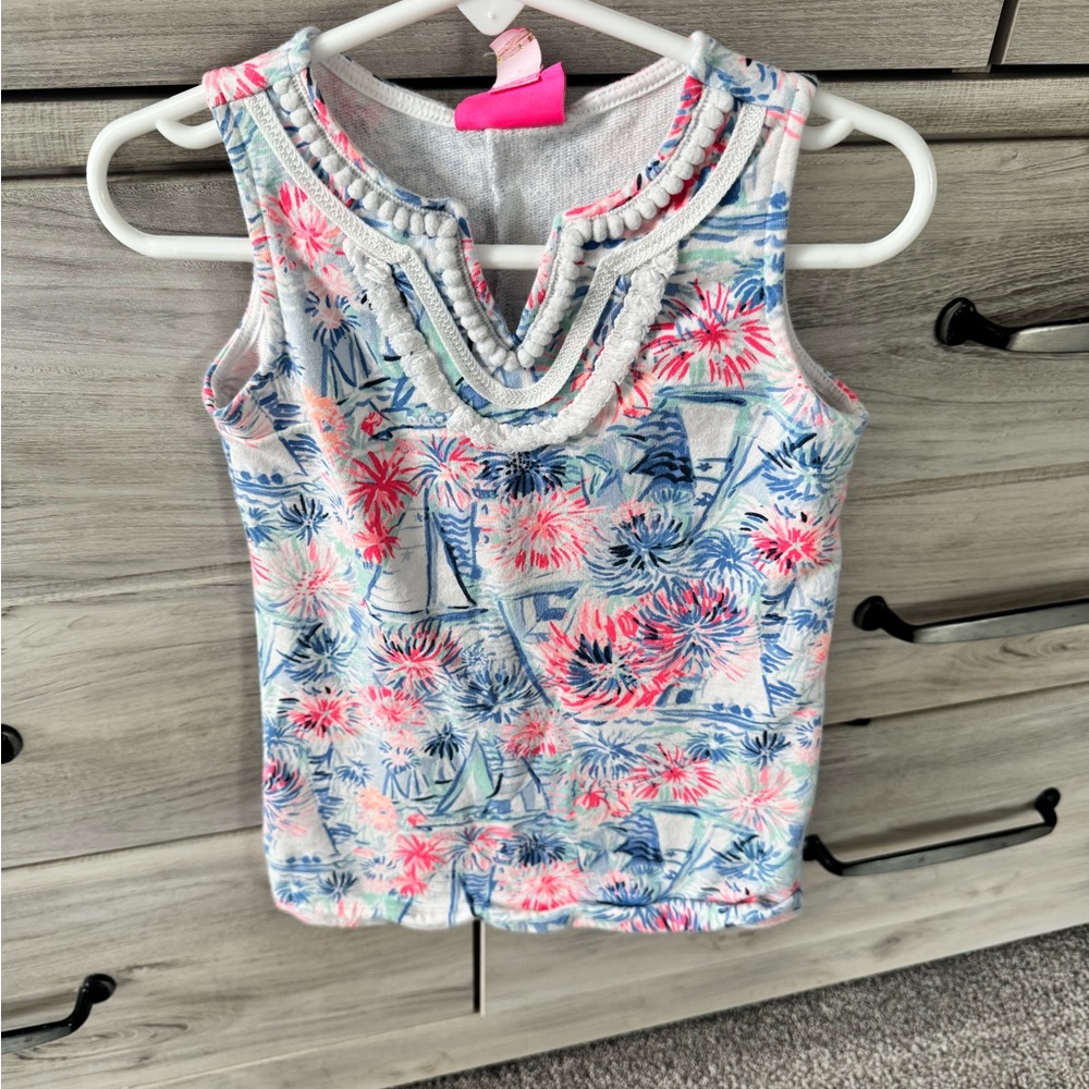 Lilly Pulitzer Pink and Blue Kids Dress